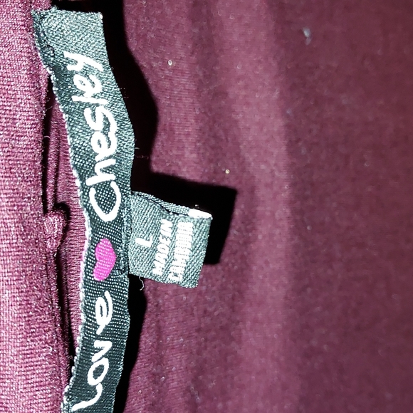 BURGUNDY BODYCON MAXI DRESS ; SIZE L ❤️ - Picture 3 of 3